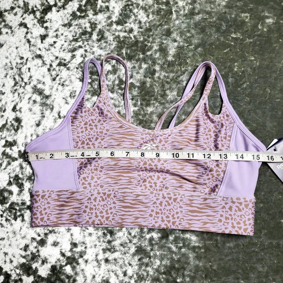 Reebok Purple Mod Safari Poly Sports Bra - Picture 2 of 4